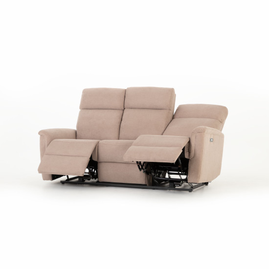 Dion 3 Seater Electric Recliner + 2 Electric Recliner Chairs, Taupe