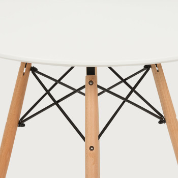 Eames 5 Piece Dining Set - W80, Black