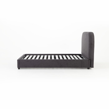 Elise Double Bed Frame, Charcoal