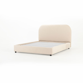 Elise Double Bed Frame, Taupe