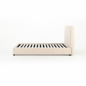 Elise Double Bed Frame, Taupe