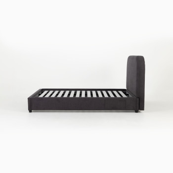 Elise King Bed Frame, Charcoal