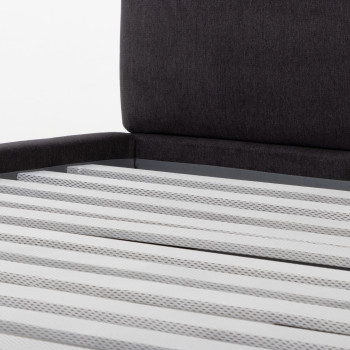 Elise King Bed Frame, Charcoal