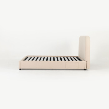 Elise King Bed Frame, Taupe