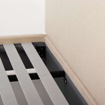 Elise King Bed Frame, Taupe