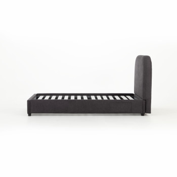 Elise King Single Bed Frame, Charcoal