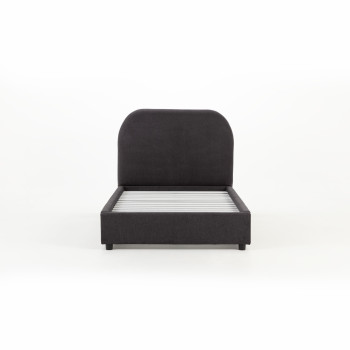Elise King Single Bed Frame, Charcoal