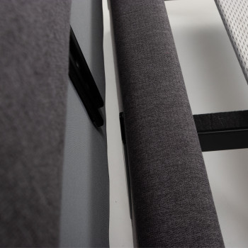 Elise King Single Bed Frame, Charcoal