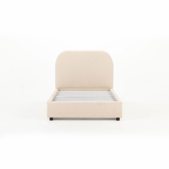 Elise King Single Bed Frame, Taupe