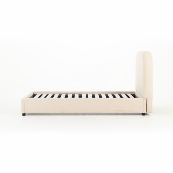 Elise King Single Bed Frame, Taupe