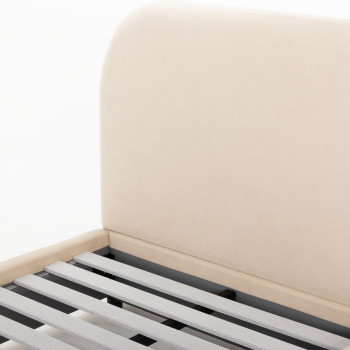 Elise King Single Bed Frame, Taupe