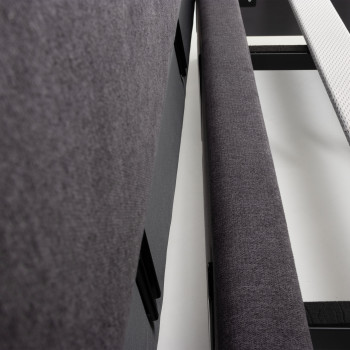 Elise Queen Bed Frame, Charcoal