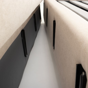 Elise Queen Bed Frame, Taupe