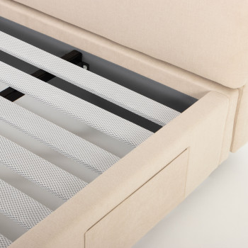 Elise Queen Bed Frame, Taupe