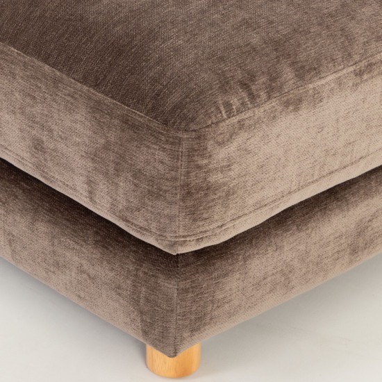 Ella 3 Seater + Ottoman, Mushroom