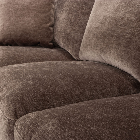 Ella 3 Seater + Ottoman, Mushroom