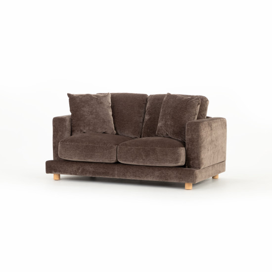 Ella 2 Seater + Ottoman, Mushroom