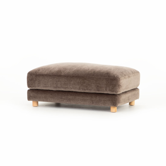 Ella 2 Seater + Ottoman, Mushroom