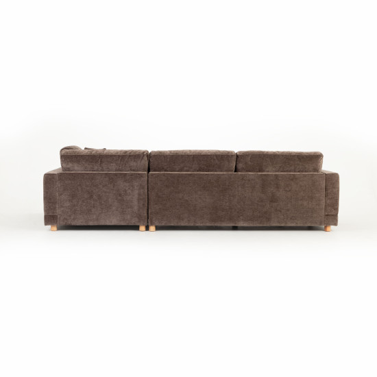 Ella Right Hand Facing Chaise + 2 Seater, Mushroom