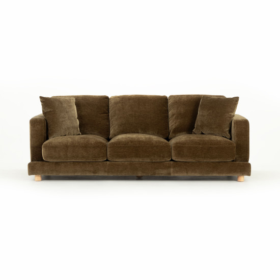 Ella 3 Seater + Ottoman, Olive