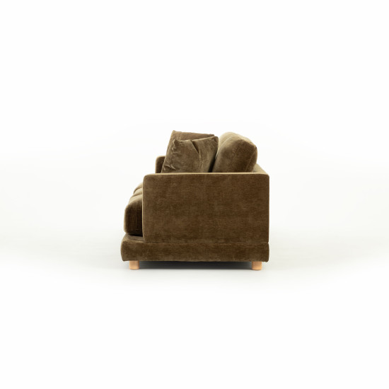 Ella 3 Seater + Ottoman, Olive