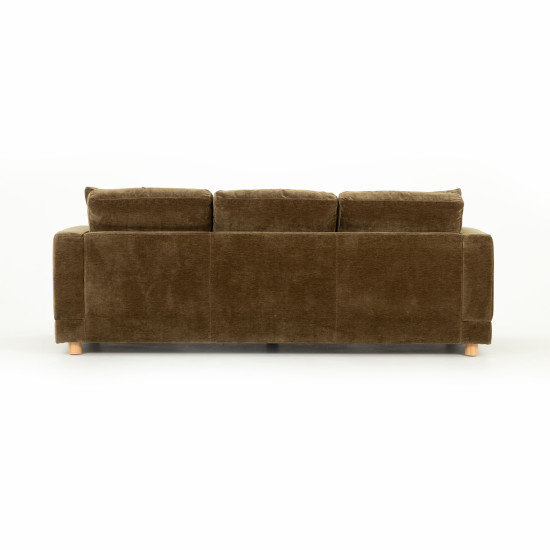 Ella 3 Seater + Ottoman, Olive