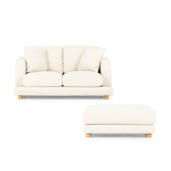 Ella 2 Seater + Ottoman, Oatmeal