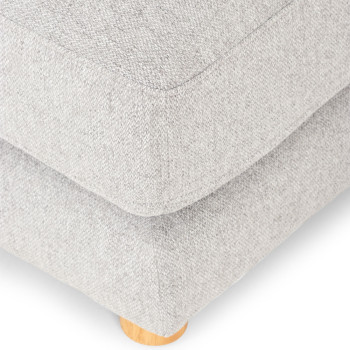 Ella 3 Seater + Ottoman, Light Grey