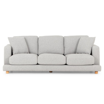 Ella 3 Seater + Ottoman, Light Grey