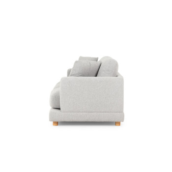 Ella 3 Seater + Ottoman, Light Grey
