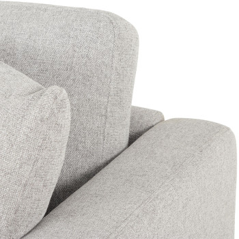Ella 3 Seater + Ottoman, Light Grey