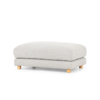 Ella 3 Seater + Ottoman, Light Grey