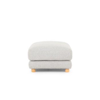Ella 2 Seater + Ottoman, Light Grey