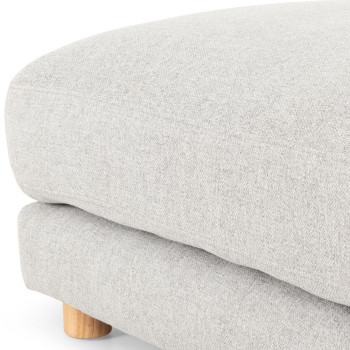 Ella 2 Seater + Ottoman, Light Grey