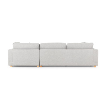 Ella Right Hand Facing Chaise + 2 Seater, Light Grey