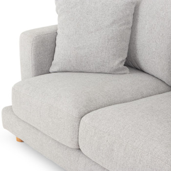 Ella Right Hand Facing Chaise + 2 Seater, Light Grey