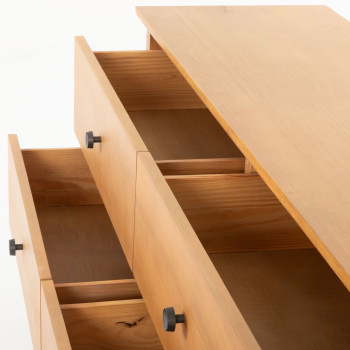 Emery Lowboy & Dresser Mirror, Light