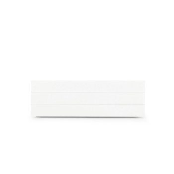 Emerson Single Bed Frame With Drawers, White