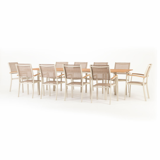 Essence 11 Piece Outdoor Dining Set - W214/300, Sand
