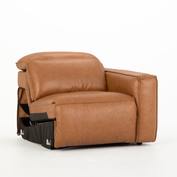 Gianni 3 Seater Modular Recliner Sofa, Leather