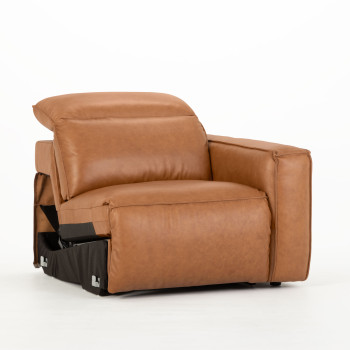 Gianni 3 Seater Modular Recliner Sofa, Leather