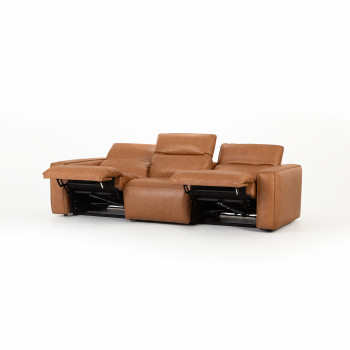 Gianni 3 Seater Modular Recliner Sofa, Leather