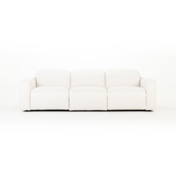 Gianni 3 Seater Modular Recliner Sofa, Natural