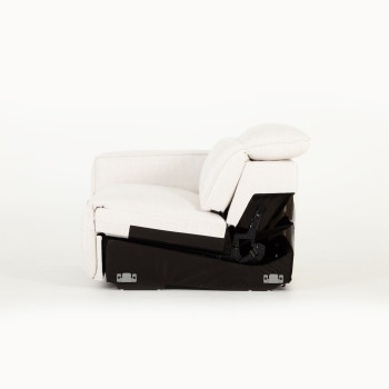Gianni 4 Seater Corner Modular Recliner Sofa, Natural