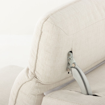 Gianni 4 Seater Corner Modular Recliner Sofa, Natural