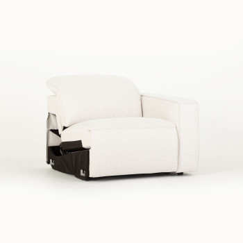 Gianni 4 Seater Corner Modular Recliner Sofa, Natural