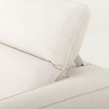 Gianni 4 Seater Corner Modular Recliner Sofa, Natural