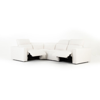 Gianni 4 Seater Corner Modular Recliner Sofa, Natural