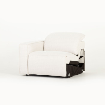 Gianni 4 Seater Corner Modular Recliner Sofa, Natural