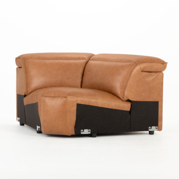 Gianni 5 Seater Corner Modular Recliner Sofa, Leather